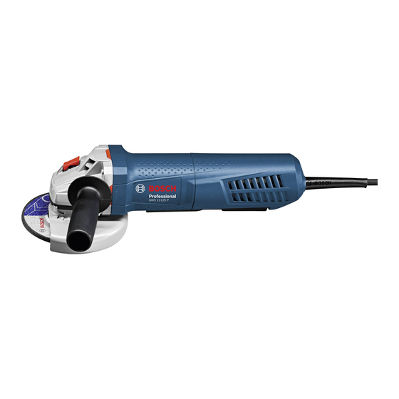 Bosch GWS Professional 11-125 P Notice Originale