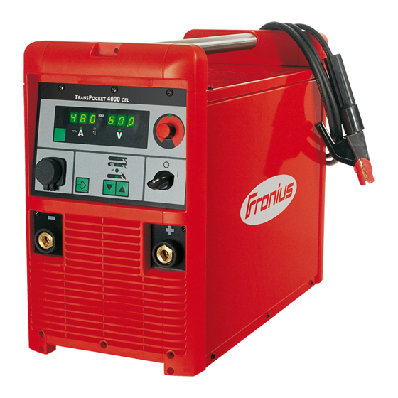 Fronius TransPocket 4000 CEL Instructions De Service