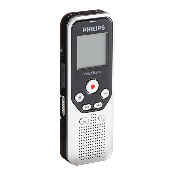 Philips VoiceTracer DVT1250 Guide De Démarrage Rapide