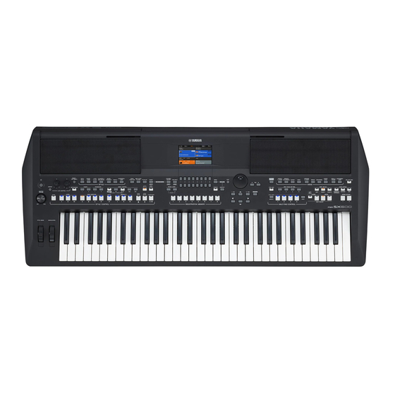 Yamaha PSR-SX600 Mode D'emploi