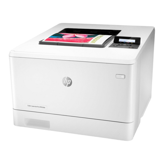 HP Color LaserJet Pro M454 Guide De L'utilisateur