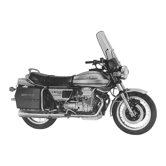 MOTO GUZZI V 1000 G5 2004 Manuels