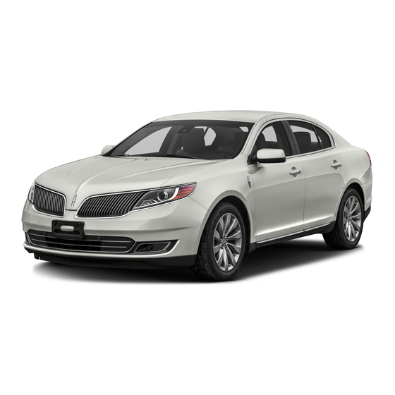 Lincoln MKS 2016 Manuel Du Propriétaire