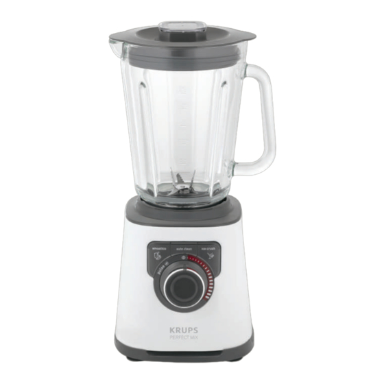 Krups BLENDER PERFECT MIX KB403 Mode D'emploi