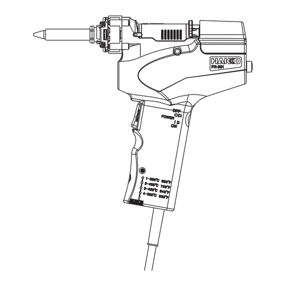 Hakko FR-301 Manuel D'instruction