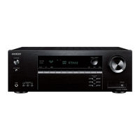 Onkyo TX-SR393 Guide De Configuration Initiale