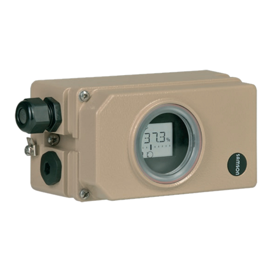 Samson TROVIS 3730-1 Notice De Montage Et De Mise En Service