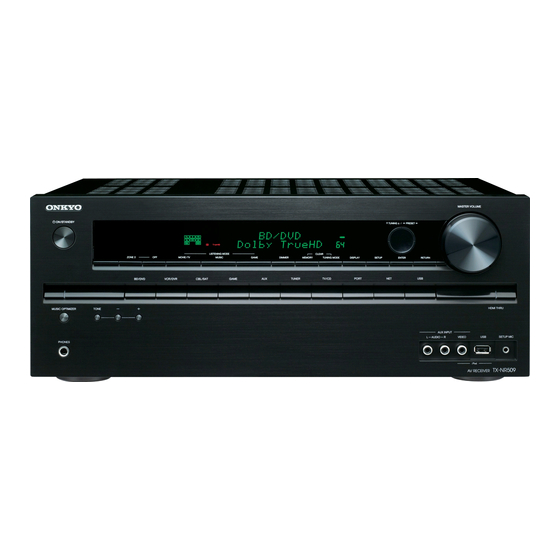 Onkyo TX-NR509 Manuel D'instructions