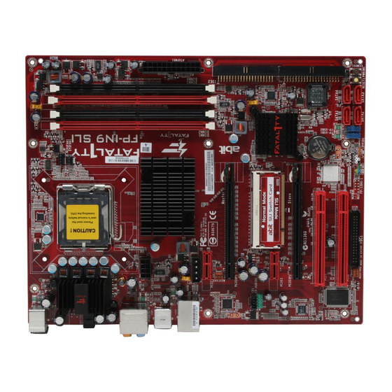 Abit FATAL1TY FP-IN9 SLI Mode D'emploi