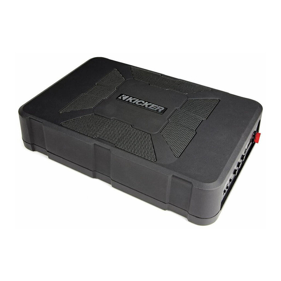 Kicker Hideaway HS8 Manuel D'utilisation