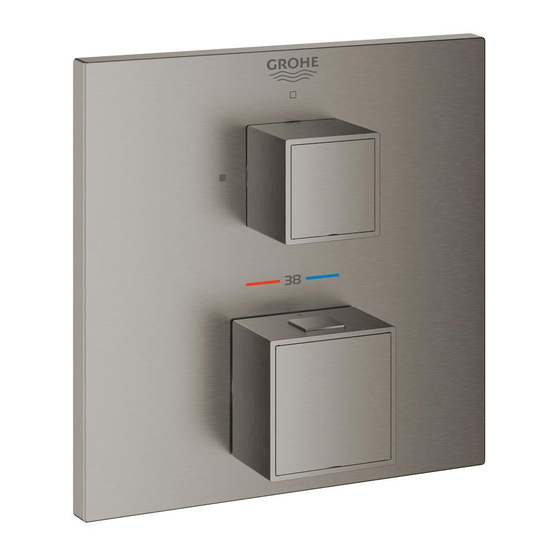 Grohe GROHTHERM CUBE 24 153 Mode D'emploi