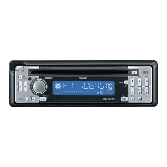 Clarion DB358RMP Mode D'emploi