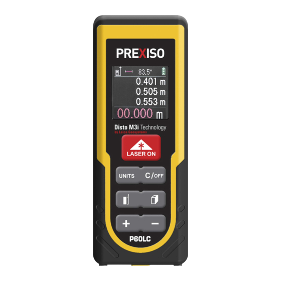 Leica Geosystems Disto M3i PREXISO P60LC Mode D'emploi