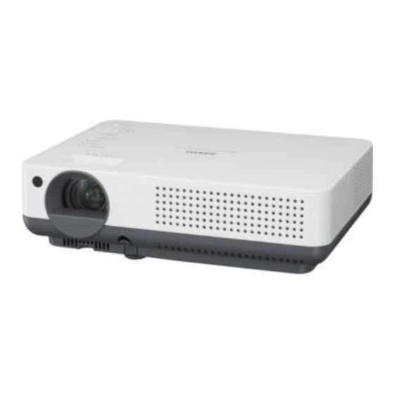 Sanyo PLC-XW57 Mode D'emploi