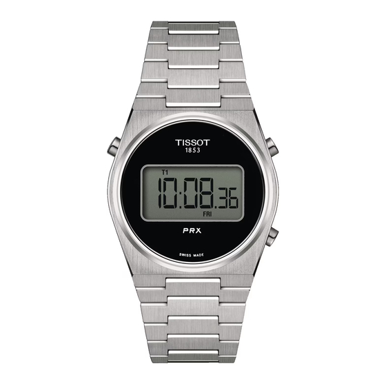 Tissot QUARTZ DIGITAL Mode D'emploi