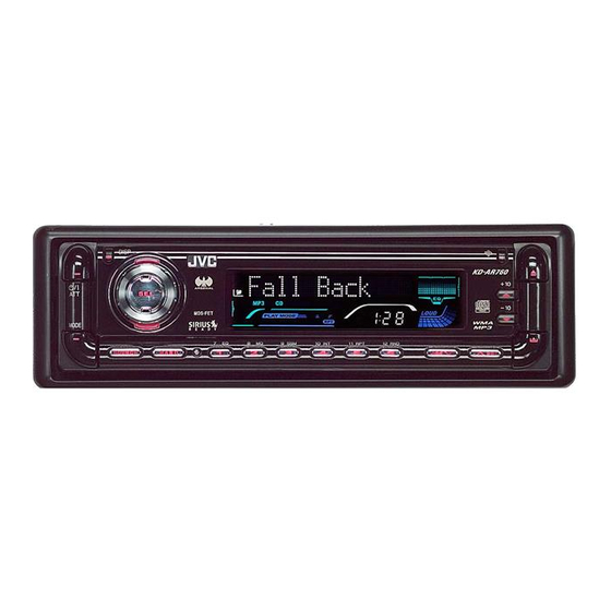 JVC KD-AR760 Manuel D'installation/Raccordement