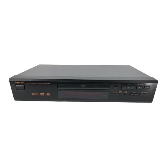 Denon DVD-800 Mode D'emploi