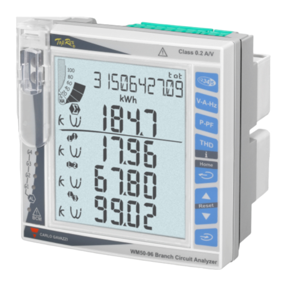 CARLO GAVAZZI WM50 Serie Manuel D'instructions