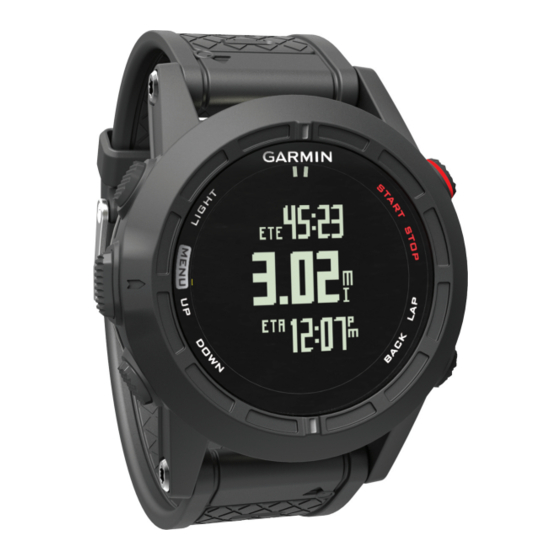 Garmin fēnix 2 Manuel D'utilisation