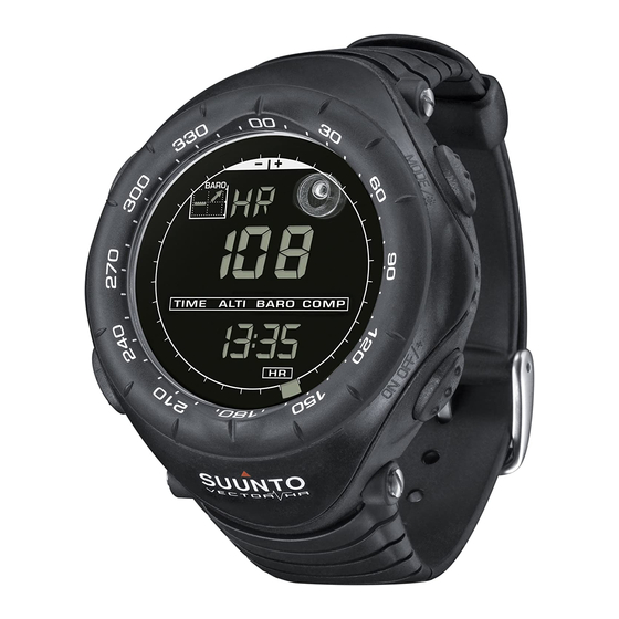 Suunto VECTOR HR Guide De L'utilisateur