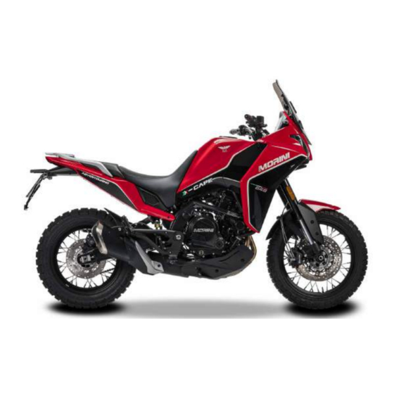 Moto Morini X-CAPE 650 2022 Manuels