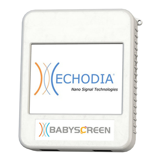 ECHODIA BABYSCREEN Guide Utilisateur