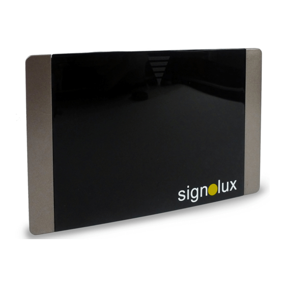 HumanTechnik Signolux Mode D'emploi