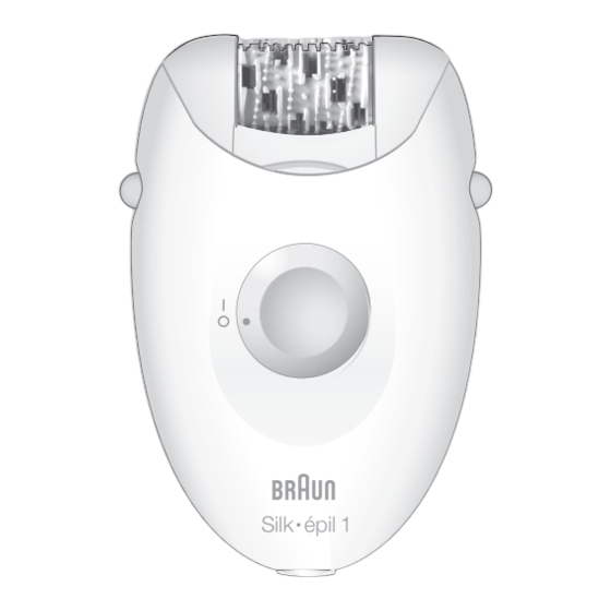 Braun Silk-epil 1 Mode D'emploi