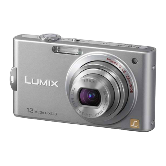Panasonic Lumix DMC-FX60 Mode D'emploi De Base