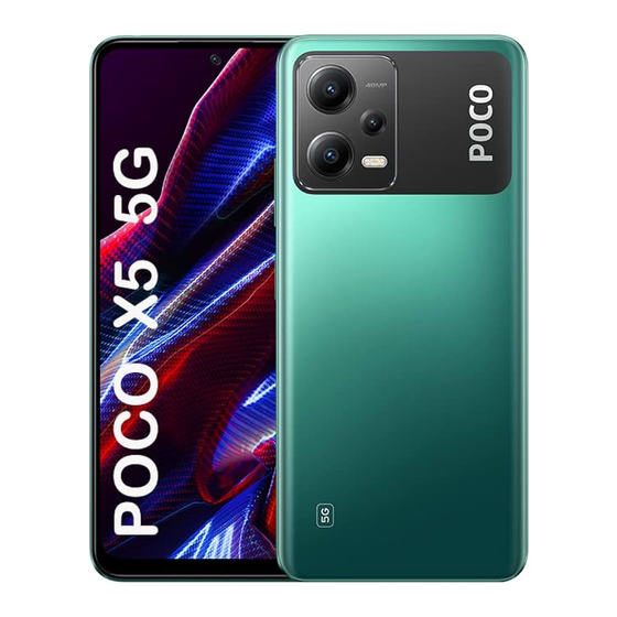 Xiaomi POCO X5 5G Guide De Démarrage Rapide