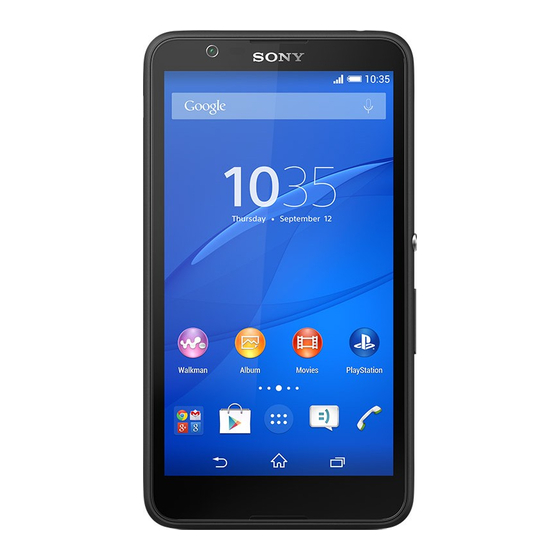 Sony Xperia E4 E2104 Guide De L'utilisateur