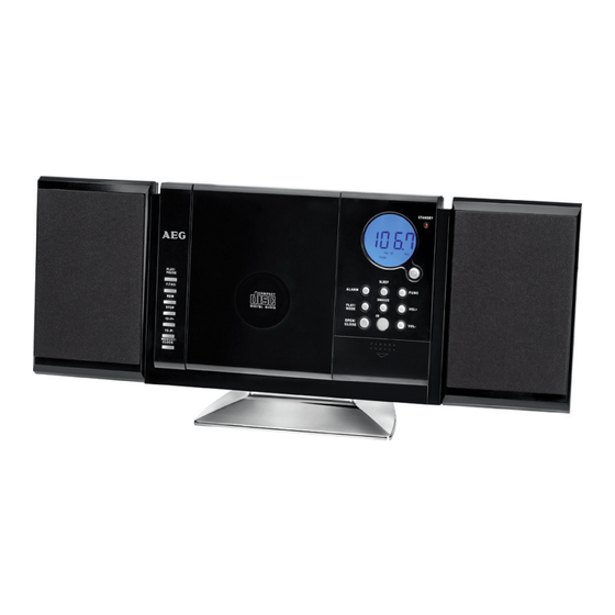 AEG MC 4421 N CD/MP3 Mode D'emploi