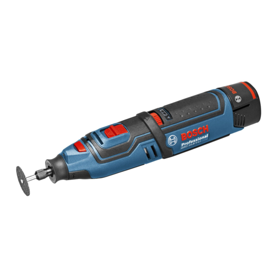 Bosch Professional GRO 10,8 V-Li Notice Originale