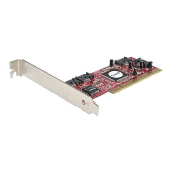 StarTech PCISATA4R1 Mode D'emploi