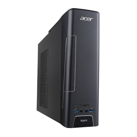 Acer Aspire X3-710.013 Manuel D'utilisation