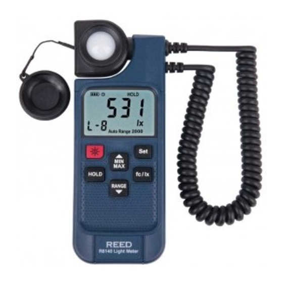 REED INSTRUMENTS R8140 Manuel D'utilisation