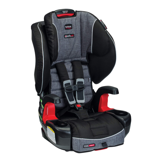 Britax Frontier XT Guide D'utilisation