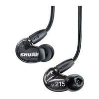 Shure SE215 Mode D'emploi
