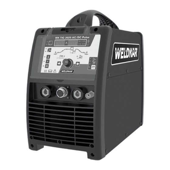 WELDKAR WK TIG 2025 AC/DC Pulse Mode D'emploi