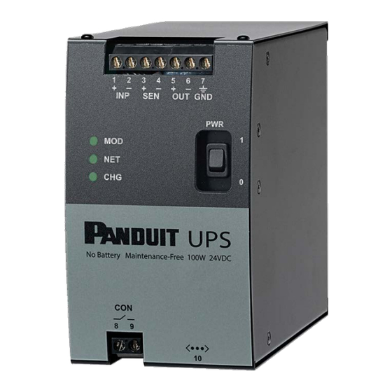 Panduit UPS00100DC Manuel D'utilisation