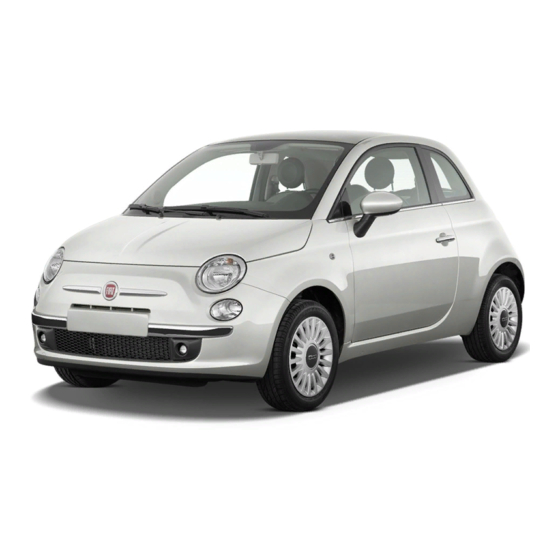 Fiat 500 2013 Guide D'utilisateur