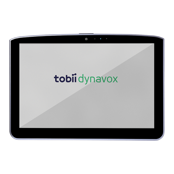 Tobii Dynavox T Série Manuel De L'utilisateur