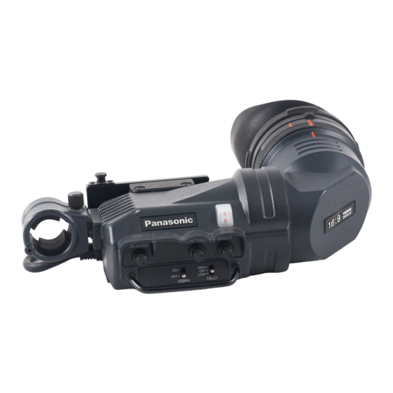 Panasonic AJ-HVF21KG Mode D'emploi