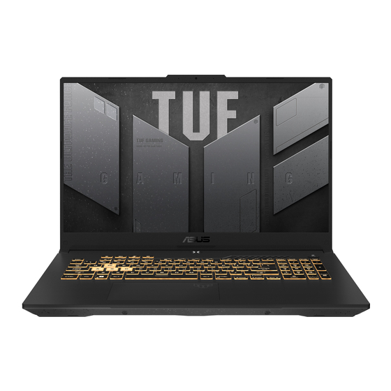 Asus TUF Gaming F17 TUF707 Serie Manuel D'utilisation