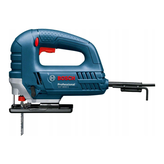 Bosch GST 8000 E Professional Notice Originale