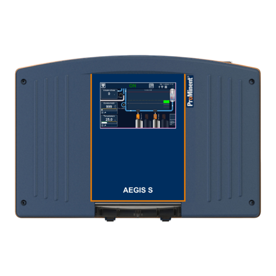 ProMinent AEGIS S Notice D'installation Et De Configuration