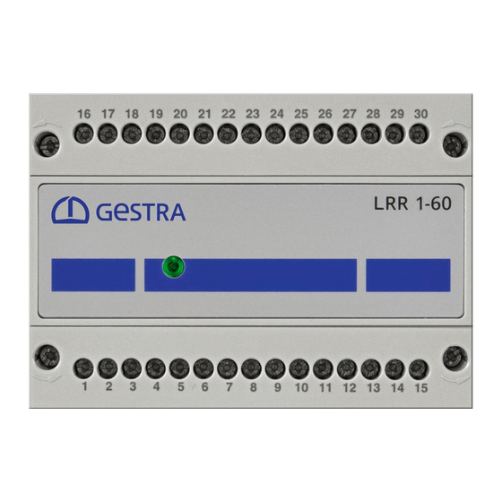 GESTRA LRR 1-60 Traduction Des Instructions De Montage Et De Mise En Service D'origine