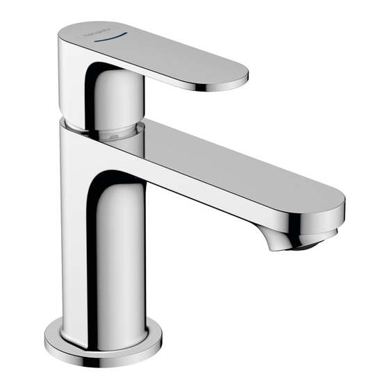 Hansgrohe Rebris S 80 72503 Serie Mode D'emploi / Instructions De Montage