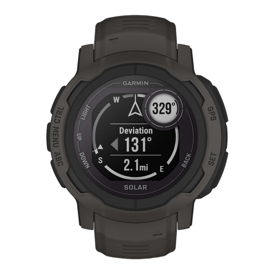 Garmin INSTINCT 2 Manuel D'utilisation