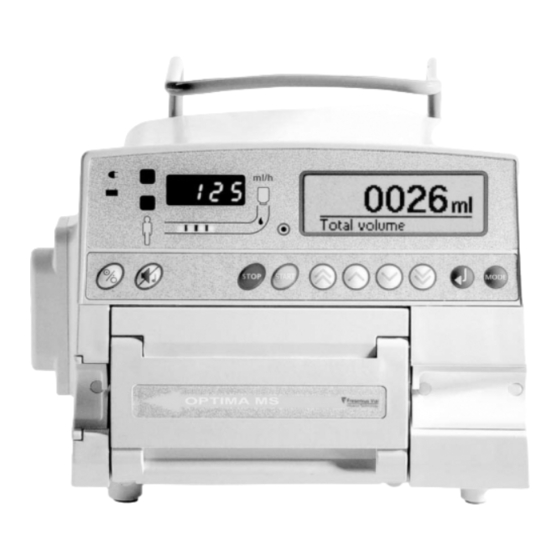 Fresenius Kabi OPTIMA MS Série Manuels